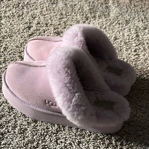 UGG disquette slippers bay fog size 9